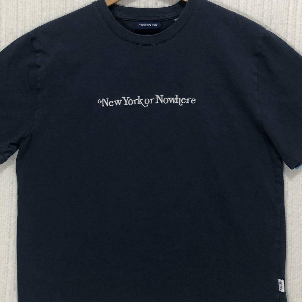NYON New York or Nowhere x New Era Yankees T-Shirt Navy Blue Mens Medium